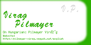 virag pilmayer business card